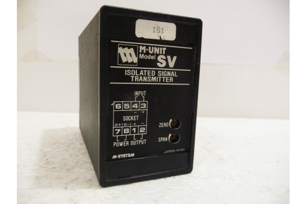 M-Unit Isolated Signal Transmitter, SV-77-R, M-System (14 Days Warrenty on Entire Stock)